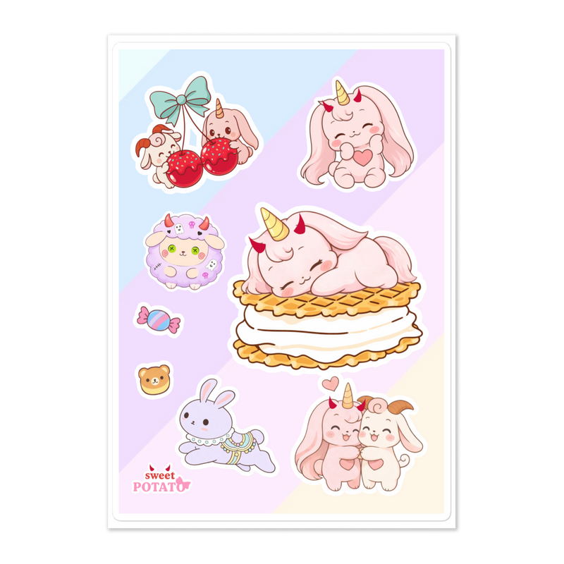 Waffles - Stickers sheet